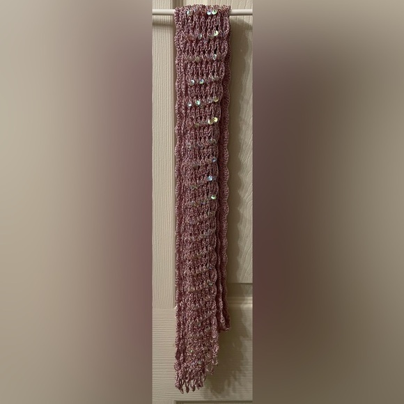 RARE vintage hollister sequin net skinny scarf - Picture 4 of 7